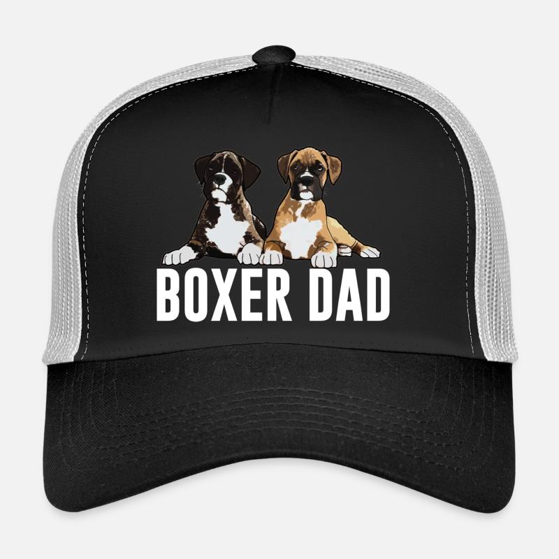 Boxer Chien Boxer Papa Casquette trucker 
