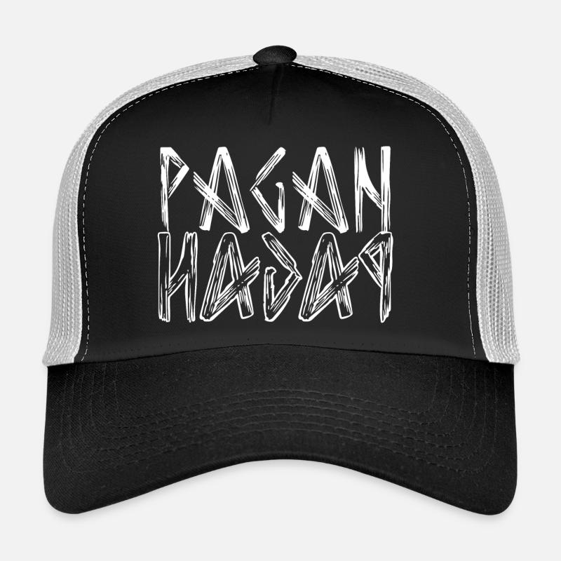 Pagan lettering logo - Trucker Cap - black/stone grey