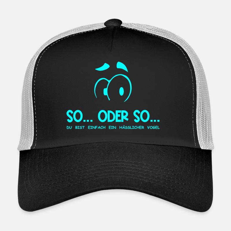 So...Oder So: Hässlicher Vogel - Türkis Trucker Cap