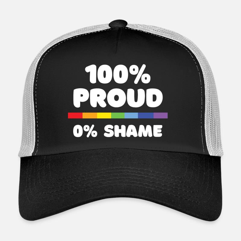 Pride Month - 100% stolz. 0% Scham Trucker Cap