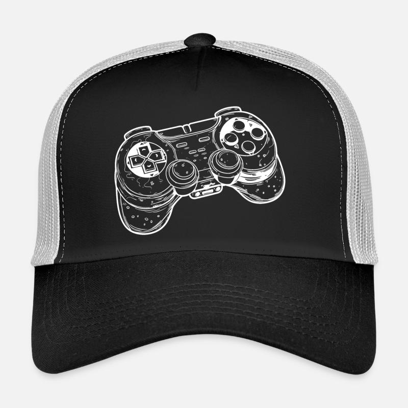 Dessin de manette de jeu vidéo Casquette trucker 