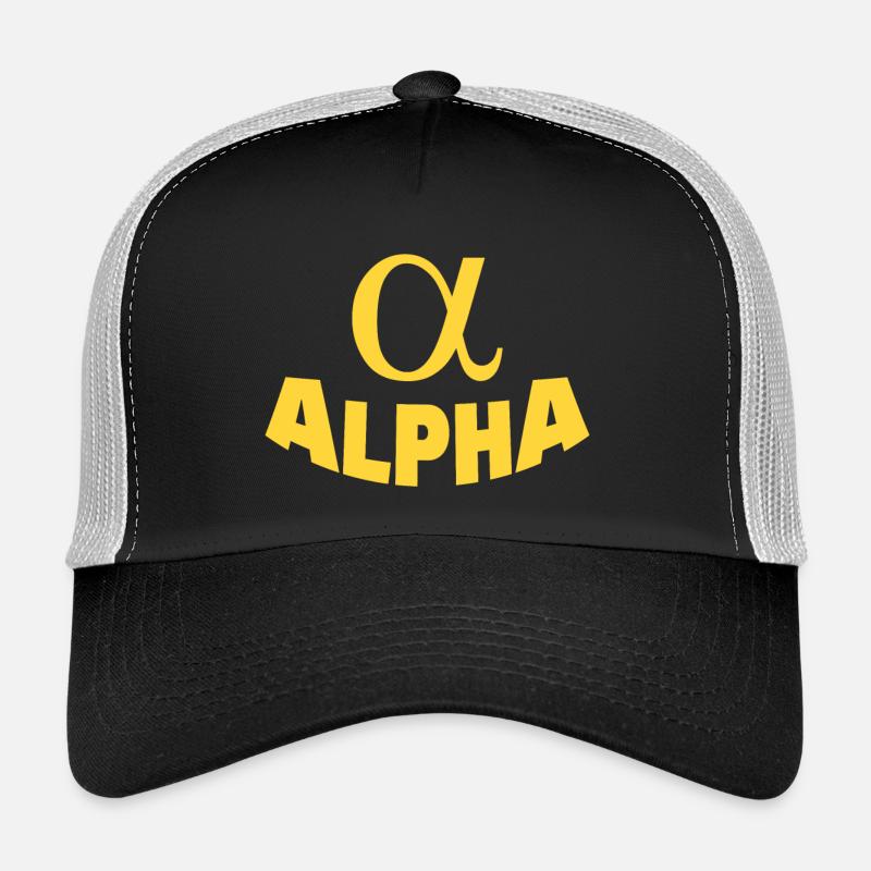 ALPHA - Trucker Cap - Schwarz/Steingrau