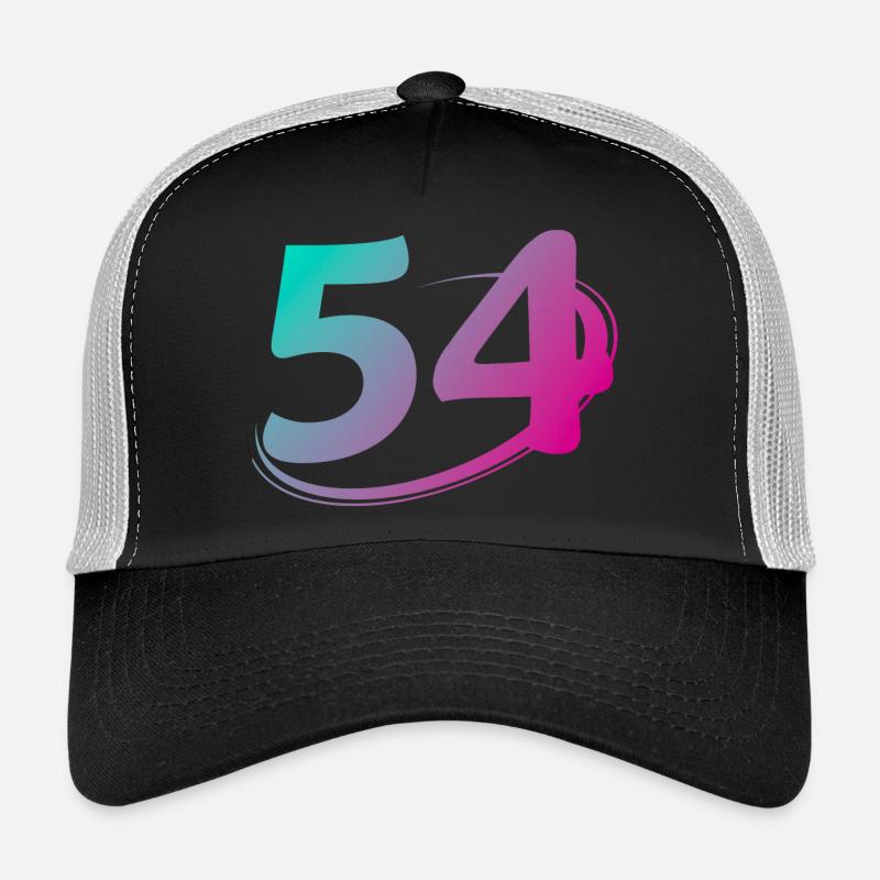Numéro 54 multicolore Casquette trucker 