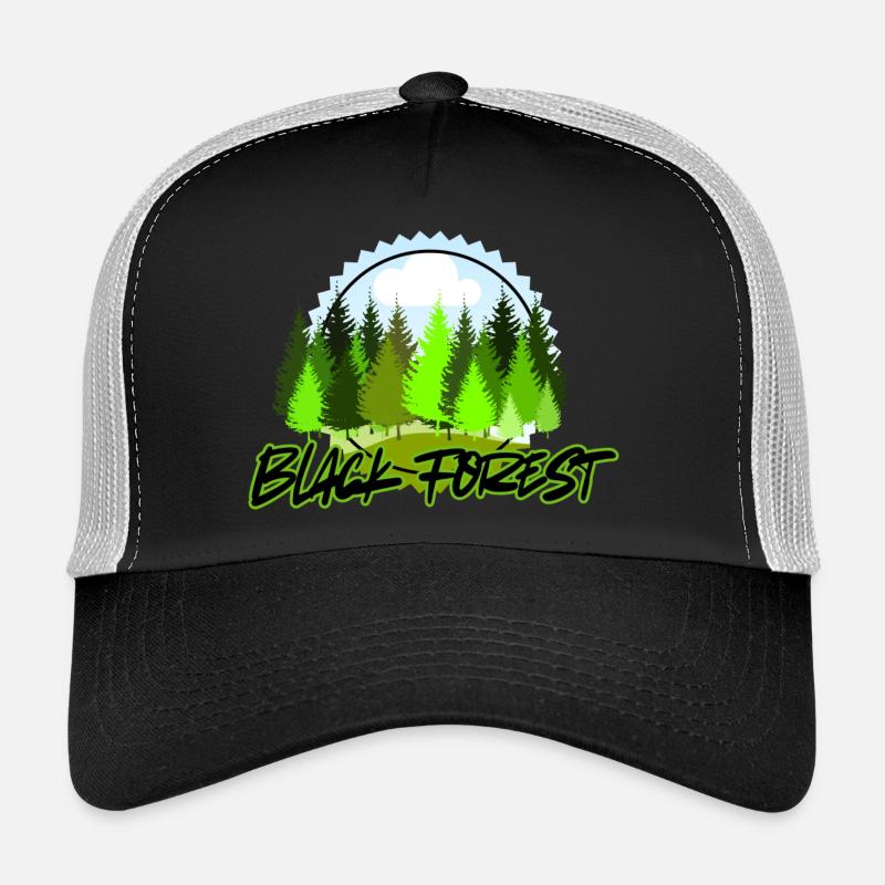 Vert Forêt-Noire Casquette trucker 