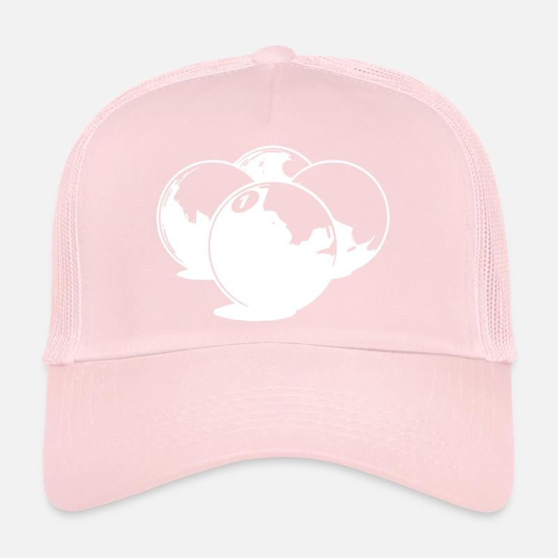 Dessin de boules de billard Casquette trucker 