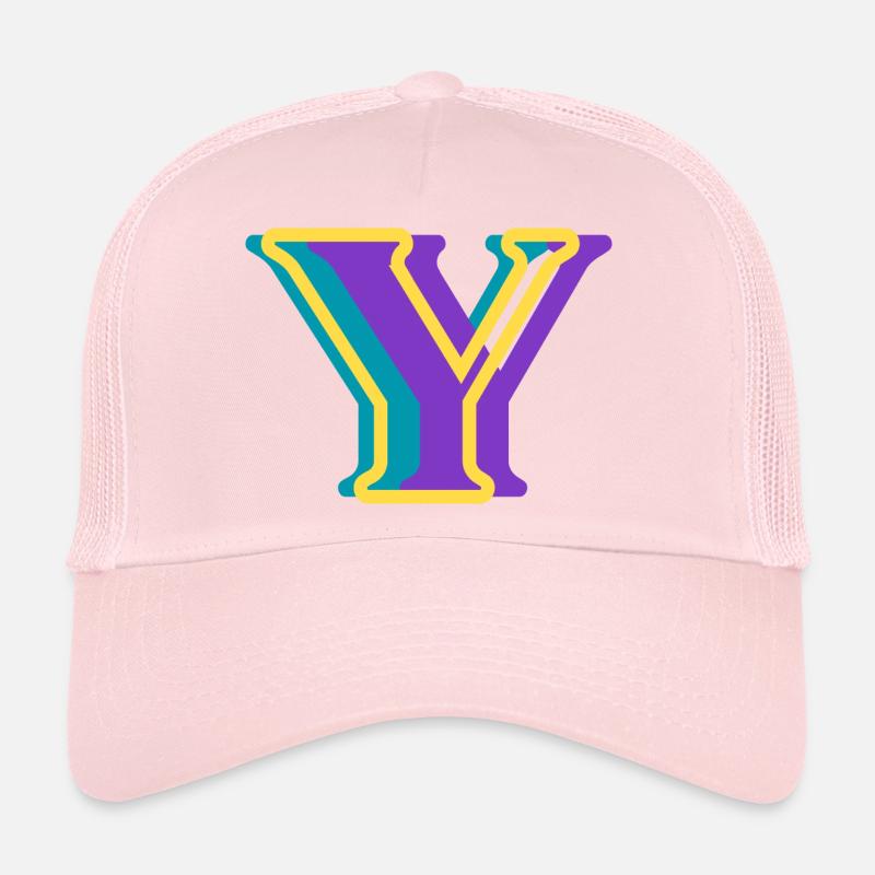 Lettre y multicolore Casquette trucker 