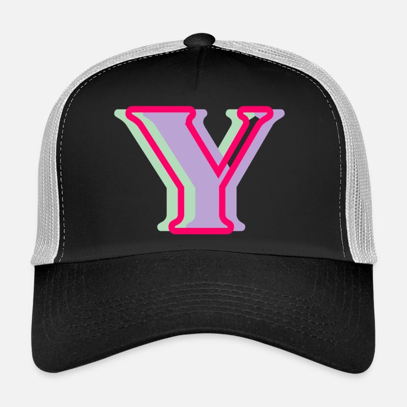 Multicoloured letter y Trucker Cap