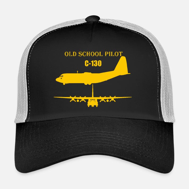 Old school pilot C-130 Trucker Cap