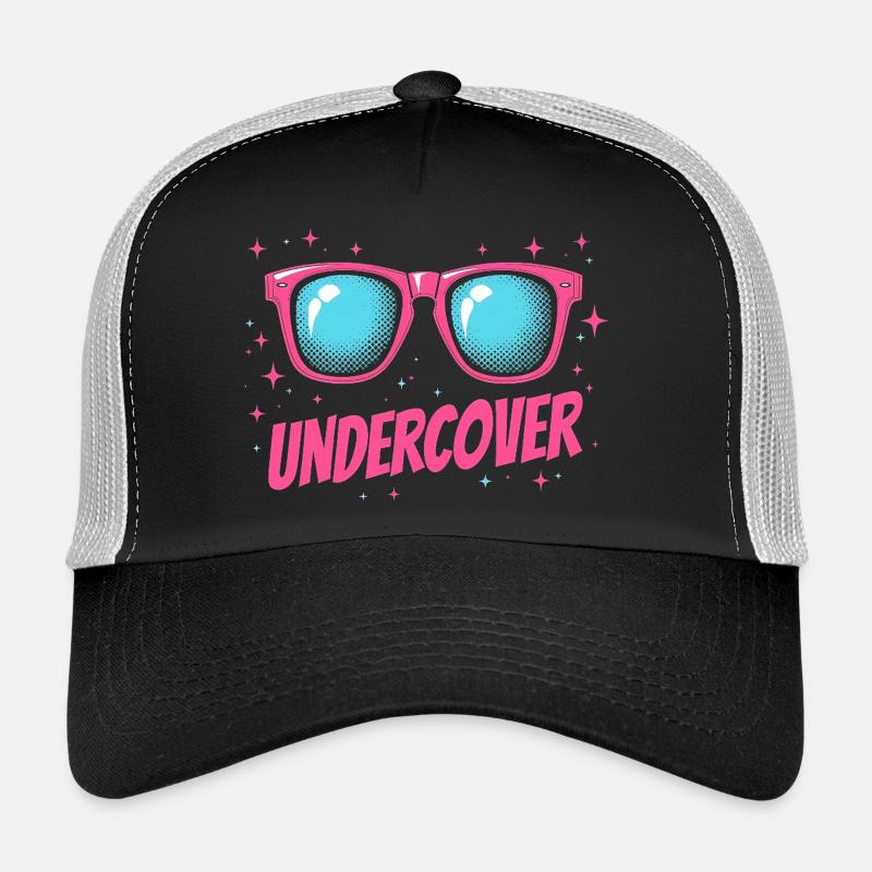 Undercover Speech - Lustiges Kostüm mit Sonnenbril Trucker Cap