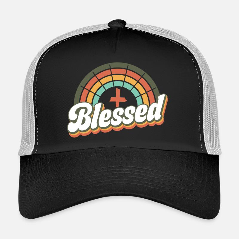 gesegnet - Trucker Cap - Schwarz/Steingrau