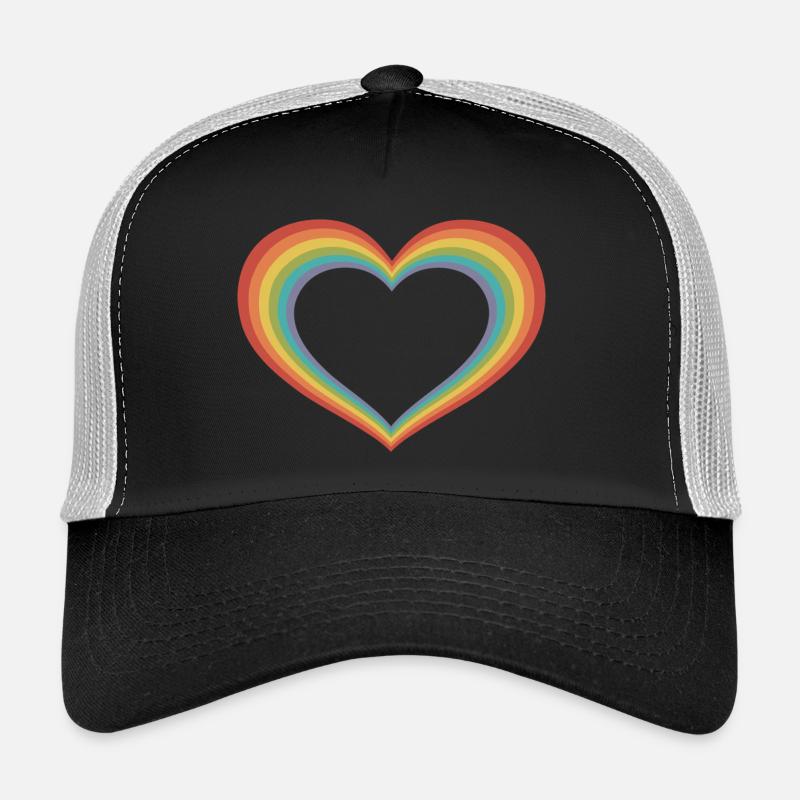 Großes Pride-Herz Trucker Cap