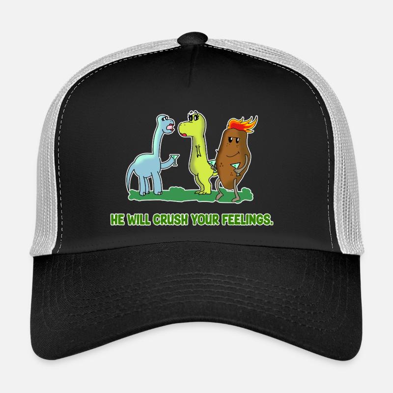 Dinosaurier Gefühle Lustig Dino Paar Sarkasmus Design Trucker Cap