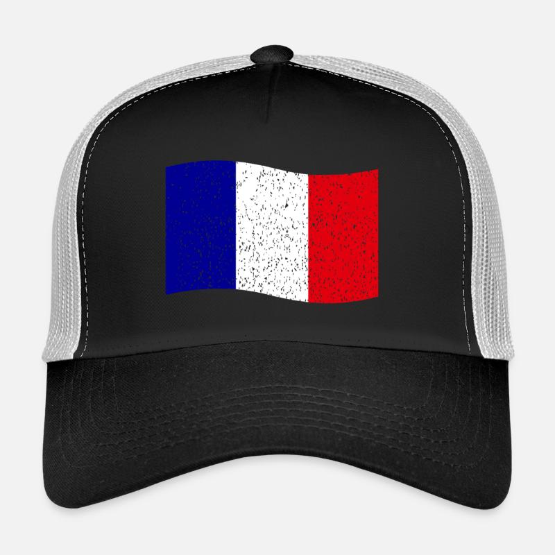 drapeau français vintage Casquette trucker 
