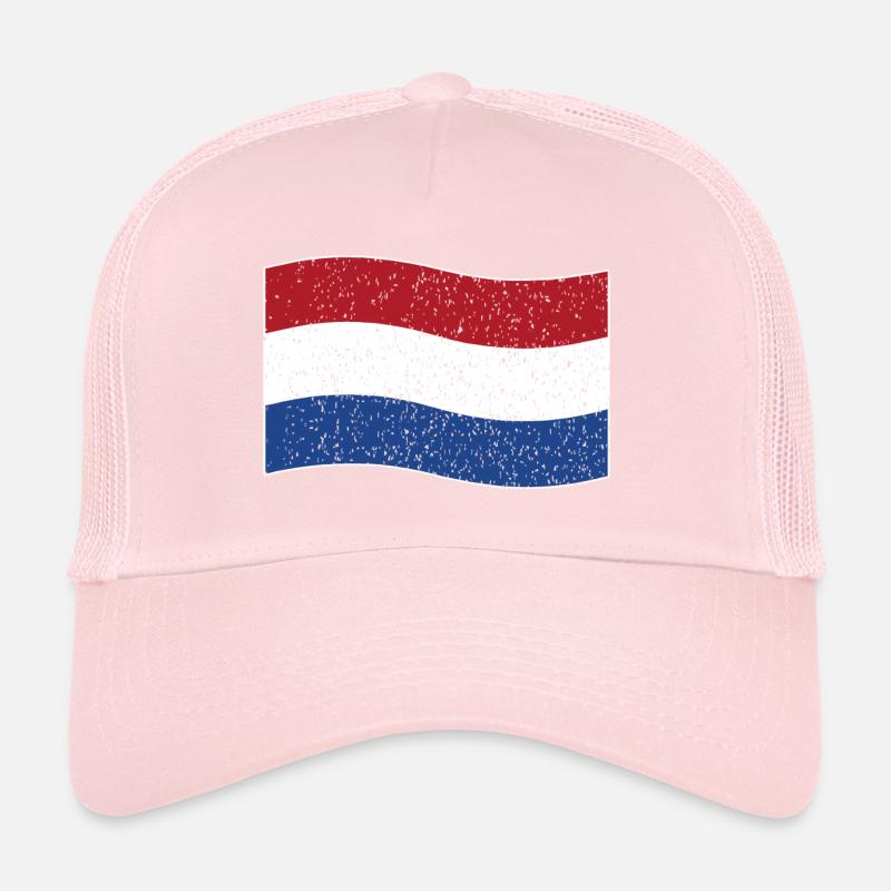 drapeau néerlandais vintage Casquette trucker 