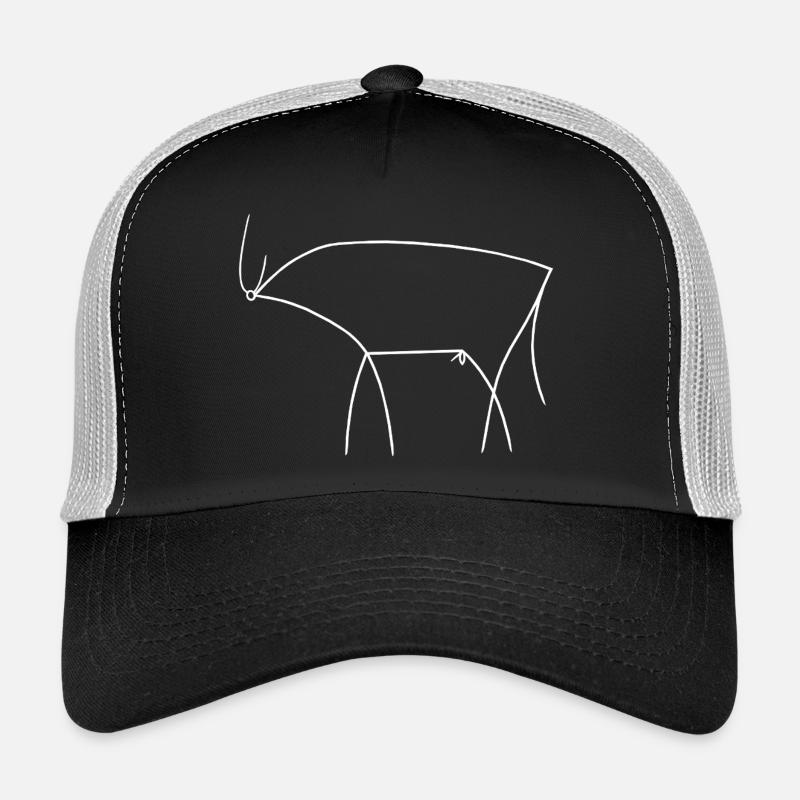 Taureau - Casquette trucker  - noir/gris pierre