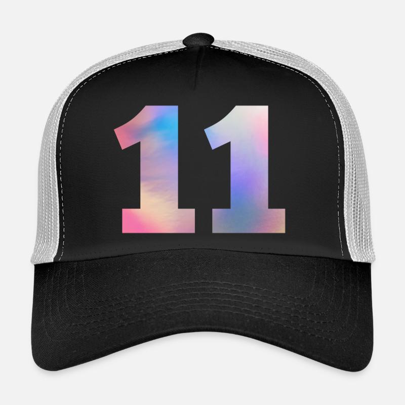 Numéro 11 coloré Casquette trucker 