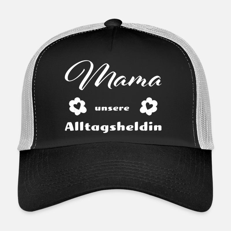 Mama - Mutter - Mutti - Muttertag - Trucker Cap - Schwarz/Steingrau