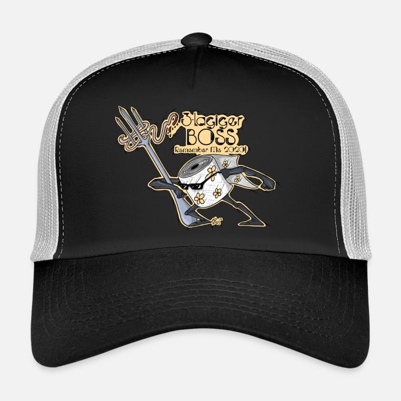 3-ply - Trucker Cap - black/stone grey