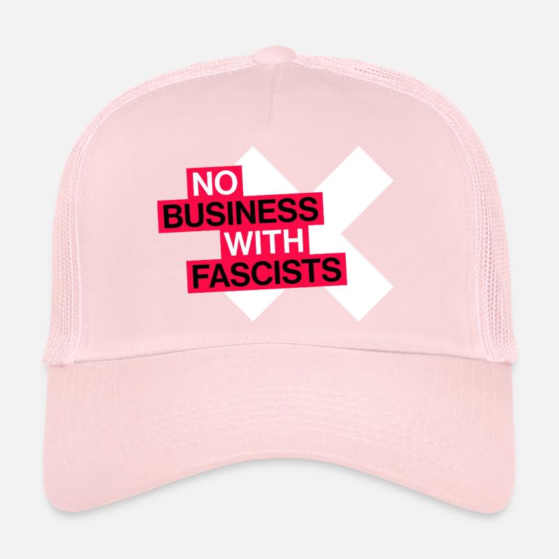 PAS D’AFFAIRES AVEC LES FASCISTES Casquette trucker 