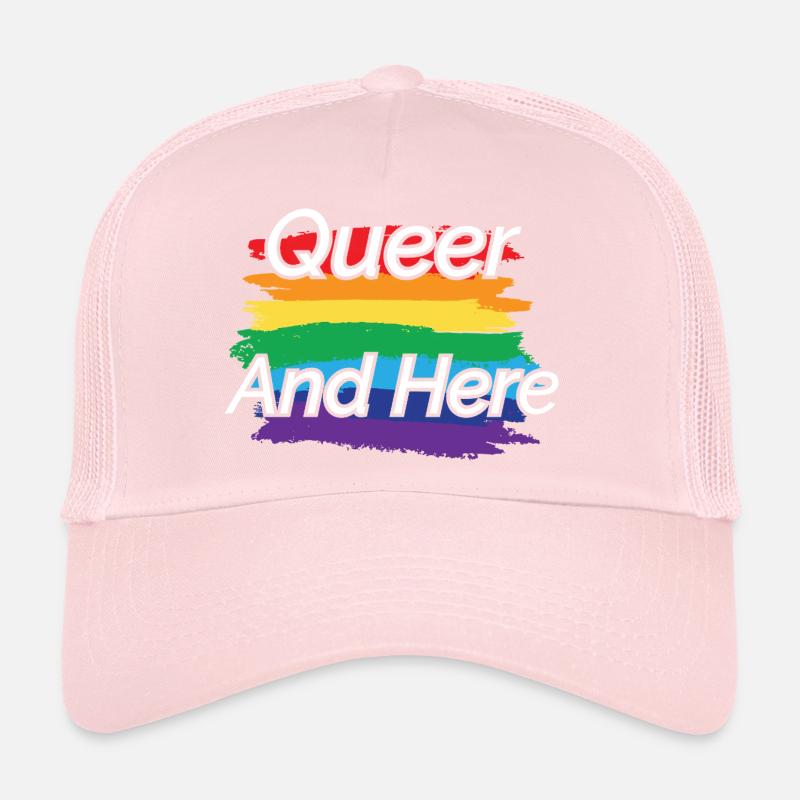 Queer Pride Rainbow Design Trucker Cap