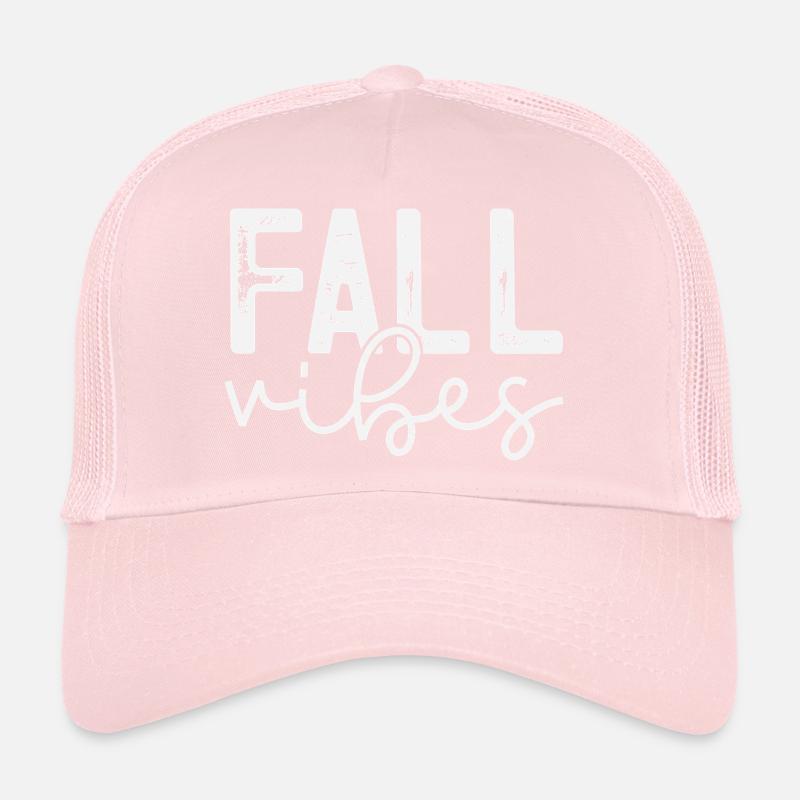 Fall Vibes Snake Pattern Design Trucker Cap
