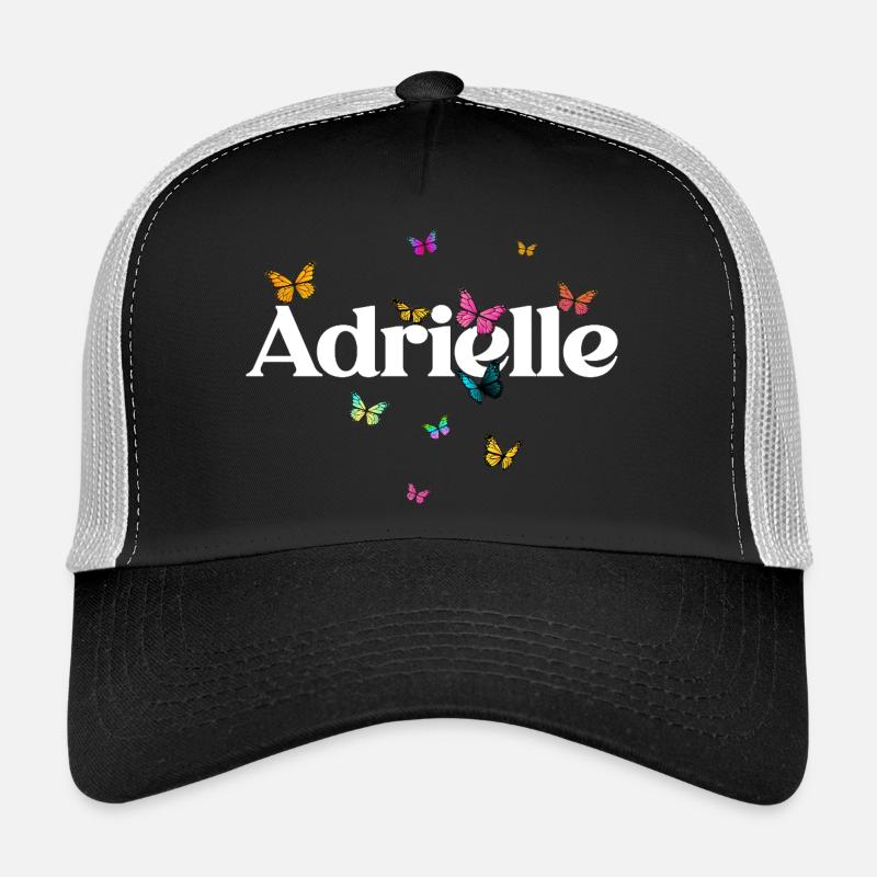 Schöner Mädchenname mit Schmetterlingen ADRIELLE Trucker Cap