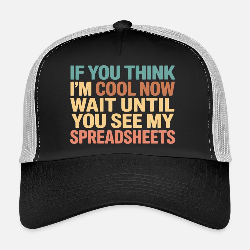 Conceptions de tableur amusantes pour l’actuaire statisticien Casquette trucker 