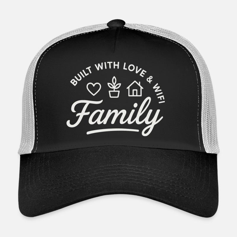 Construit avec amour et WiFi Casquette trucker 