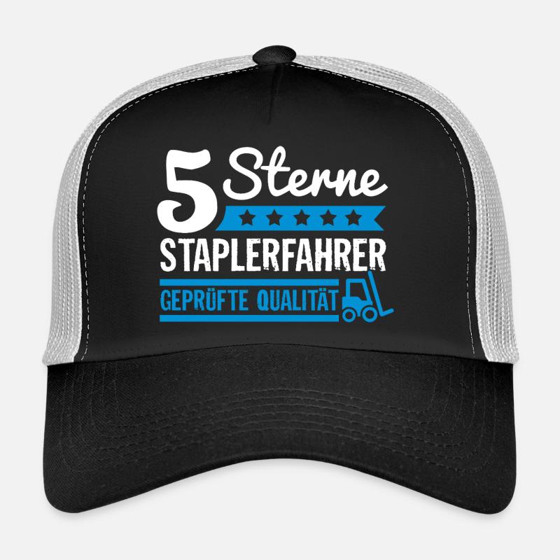 Conducteur de chariot élévateur 5 étoiles Qualité testée, Profession Casquette trucker 