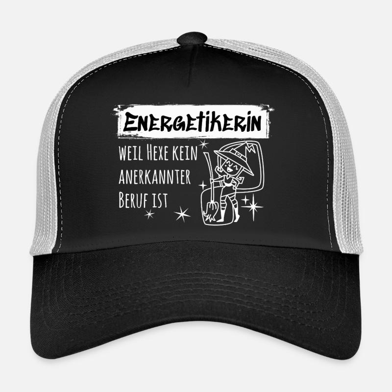 Energetic – Funny Witch Spell - Trucker Cap - black/stone grey