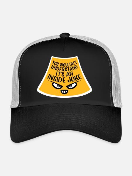 You Wouldn't Understand It's An Inside Joke Saying - Trucker Cap - black/stone grey - Front