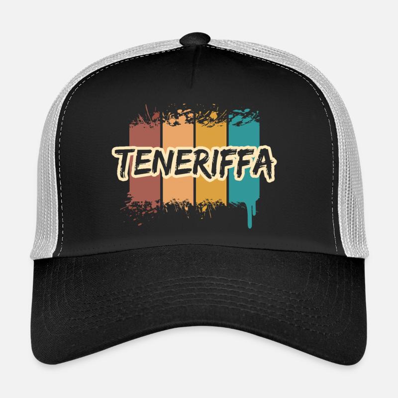 Teneriffa Teneriffa - Trucker Cap - Schwarz/Steingrau