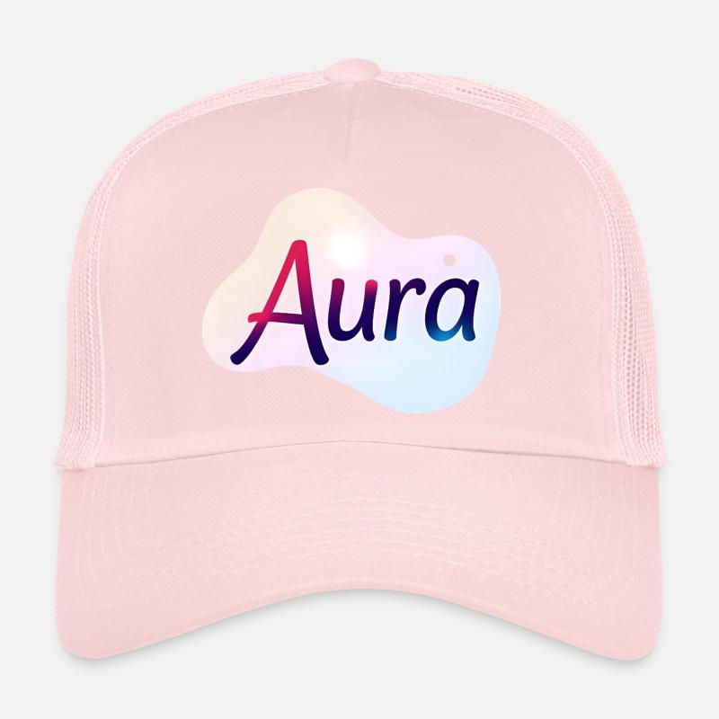 Aura – Design Typographique Coloré Moderne Casquette trucker 
