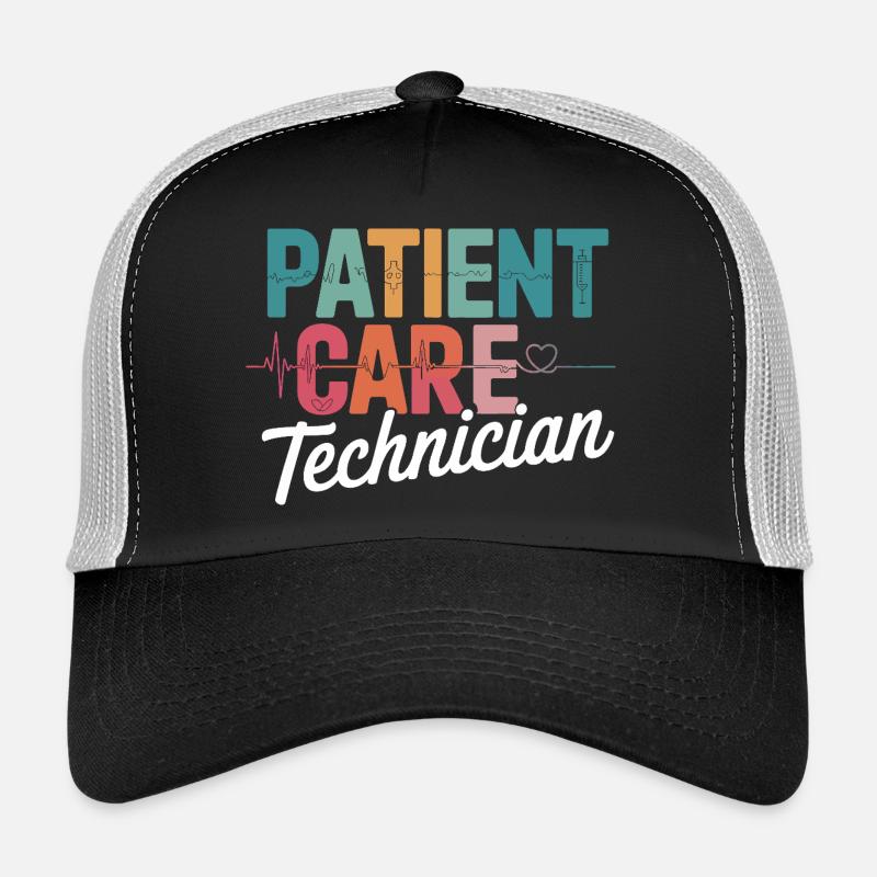Conception de technicien en soins aux patients Casquette trucker 