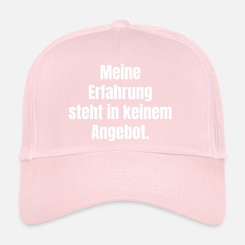 Mon expérience ne concerne aucune offre Casquette trucker 