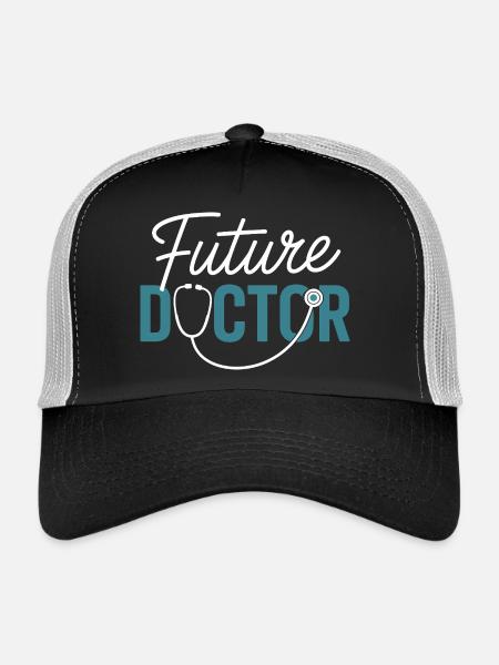 Future conception du stéthoscope Doctor - Casquette trucker  - noir/gris pierre