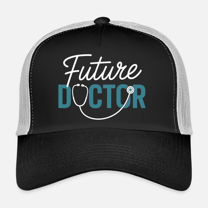 Future conception du stéthoscope Doctor - Casquette trucker  - noir/gris pierre