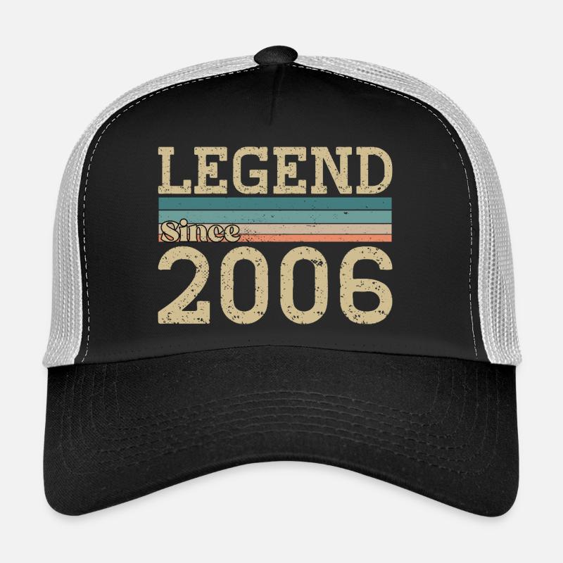 Legend since 2006 Anniversary 2006 Vintage Trucker Cap