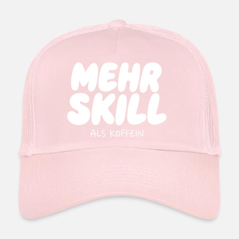 Plus de compétence que de caféine Casquette trucker 