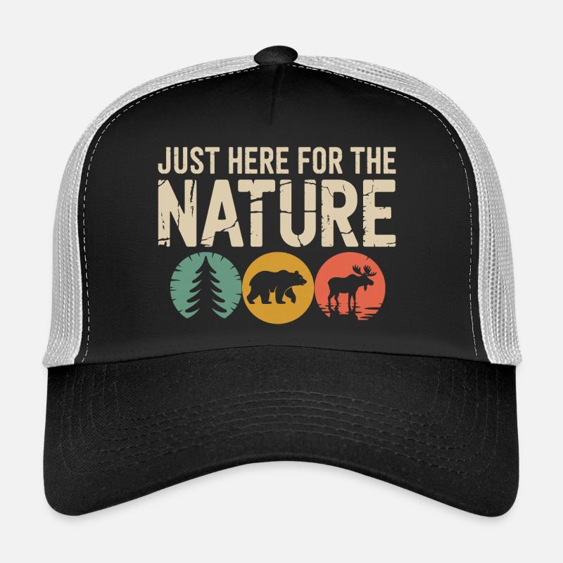 Juste ici pour la nature : Tee rustique de la faune sauvage Casquette trucker 