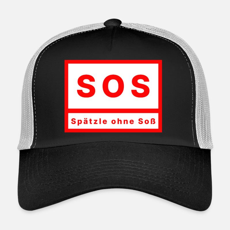 SOS Spätzle without sauce - Trucker Cap - black/stone grey