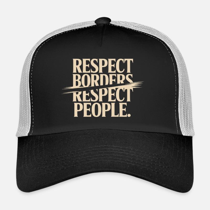Respect Borders Respect People Greenland Protest Trucker Cap