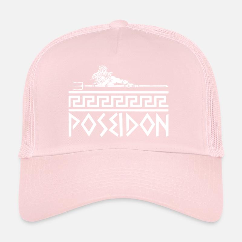 Dieu grec de la mer (blanc) Casquette trucker
