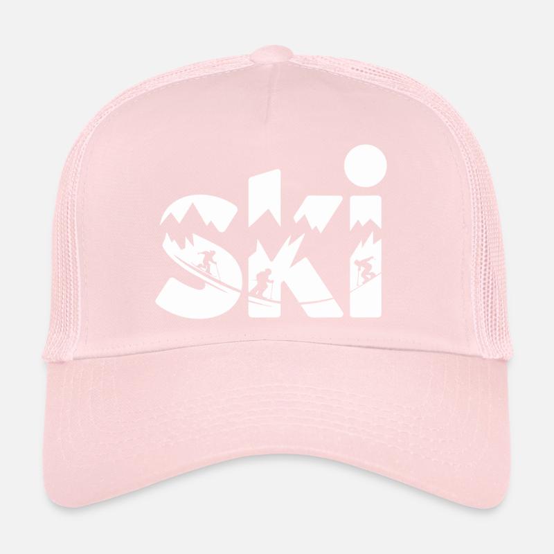 Conception faute de Panorama de la Montagne de Ski Casquette trucker 