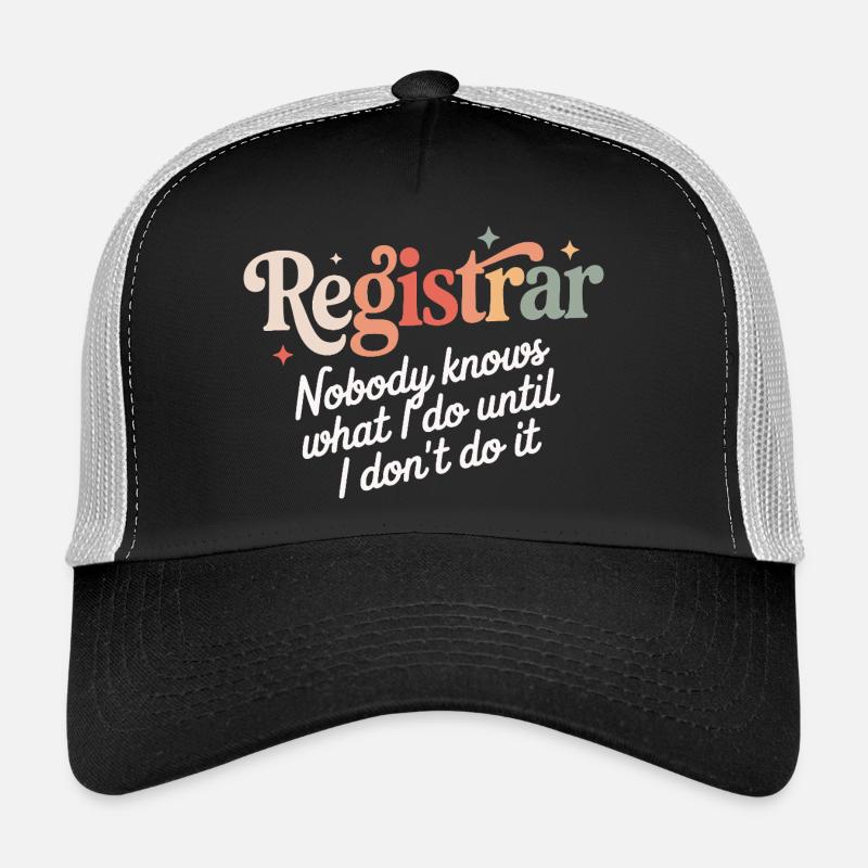 Secrétaire d’école Secrétaire d’école Bureau de l’école Administration Casquette trucker 