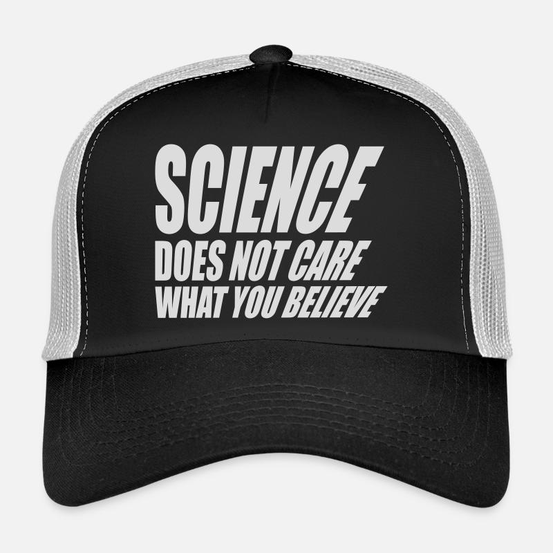 La science se moque de ce que vous croyez Logo des faits Casquette trucker 