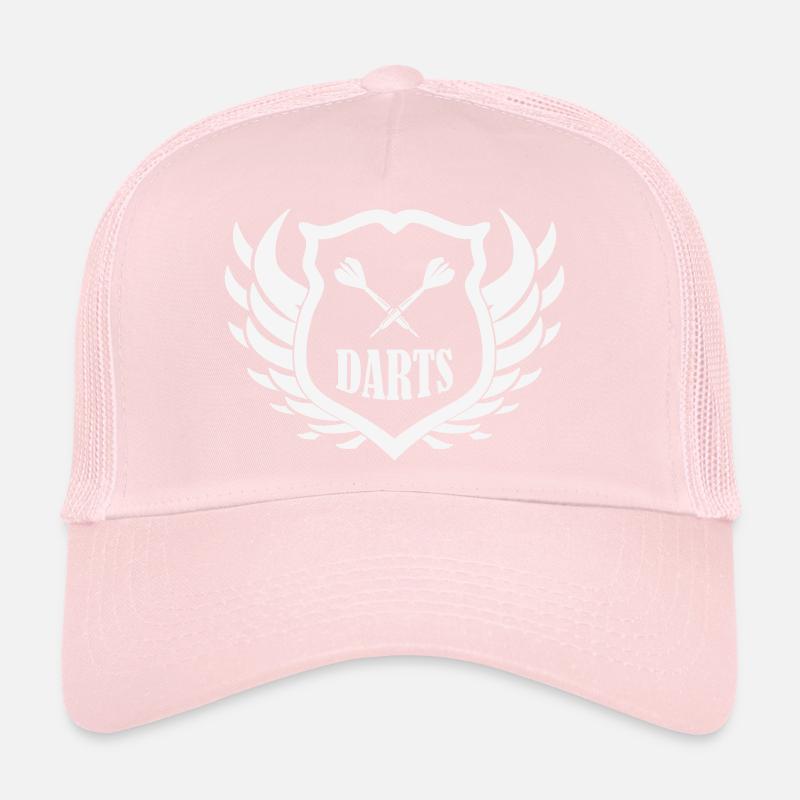 Motif d’ailes de bouclier de fléchettes Casquette trucker 