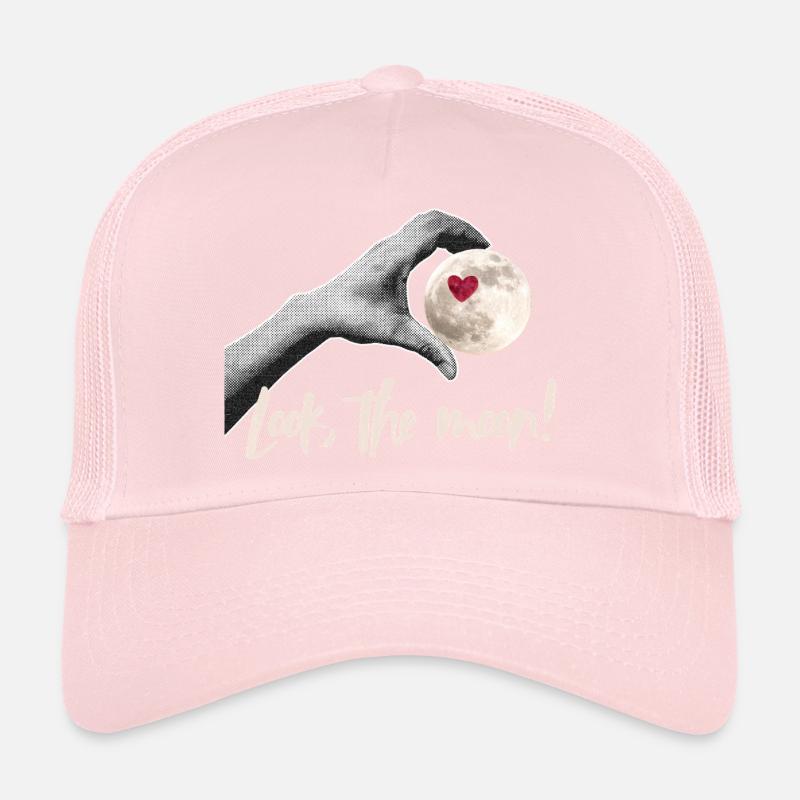 Regarde la lune ! Conception Moonlover Casquette trucker 
