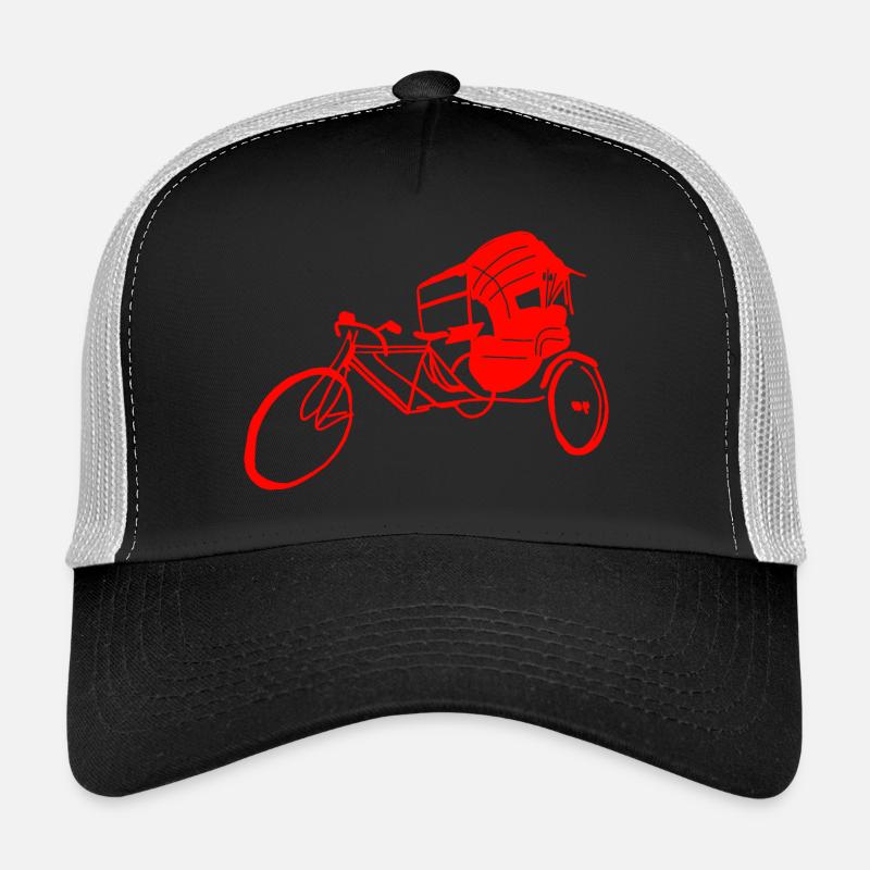 Rickshaw en rouge Casquette trucker 