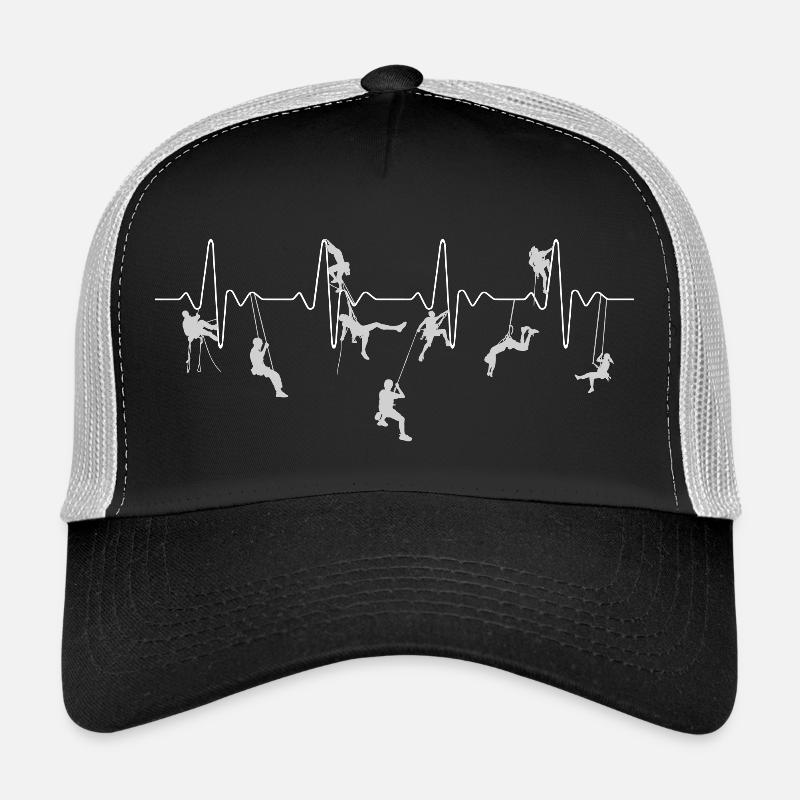 Kletterer Heartbeat - Trucker Cap - Schwarz/Steingrau